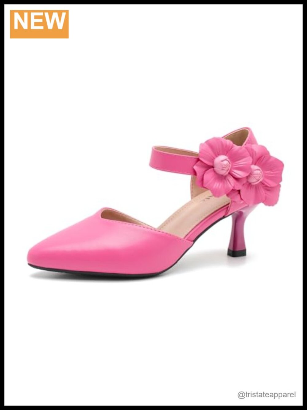 Women's Pointed Toe Bow Ankle Strap Kitten Heel D'Orsay Dress Pumps